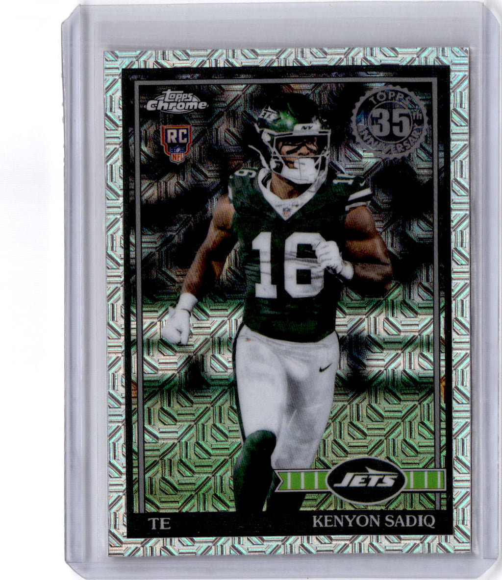 2026 Topps Flagship #91TRC-38 Kenyon Sadiq 1991 Topps Football Rookies Chrome