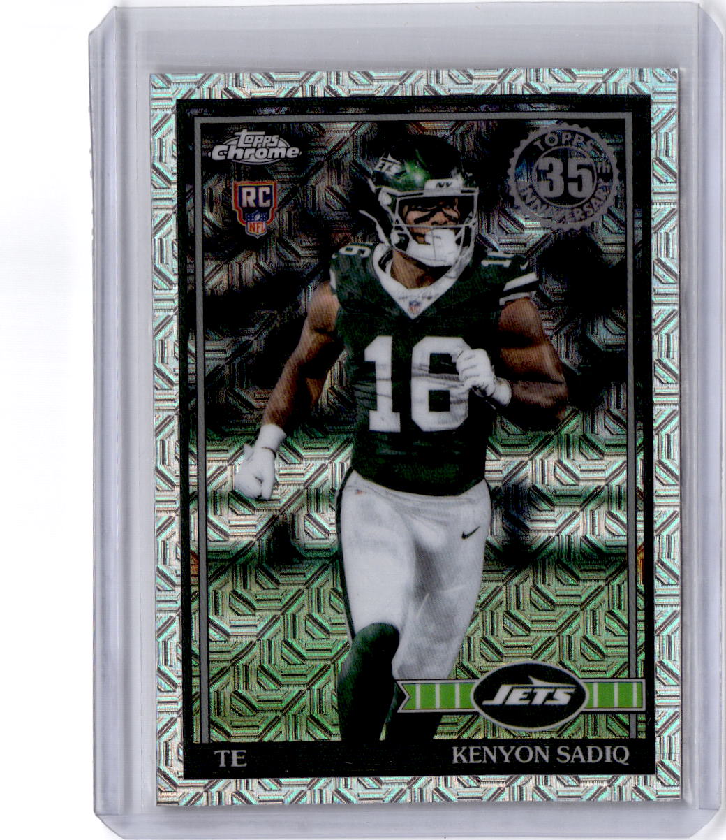 2026 Topps Flagship #91TRC-38 Kenyon Sadiq 1991 Topps Football Rookies Chrome