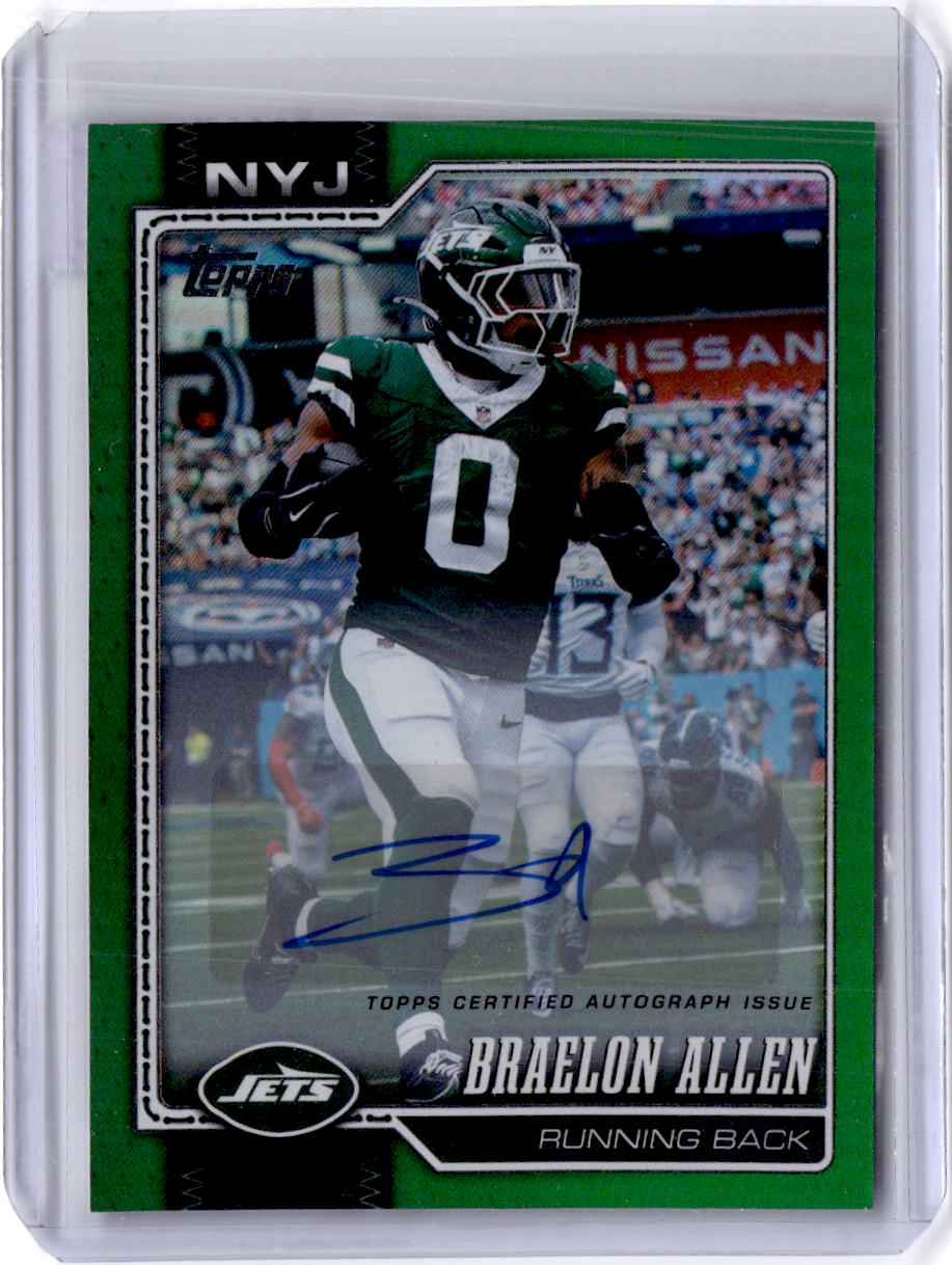 2026 Topps Flagship #160 Braelon Allen Real One Autographs Green #/99