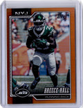 2026 Topps Flagship #162 Breece Hall Orange Holo Foil #/25