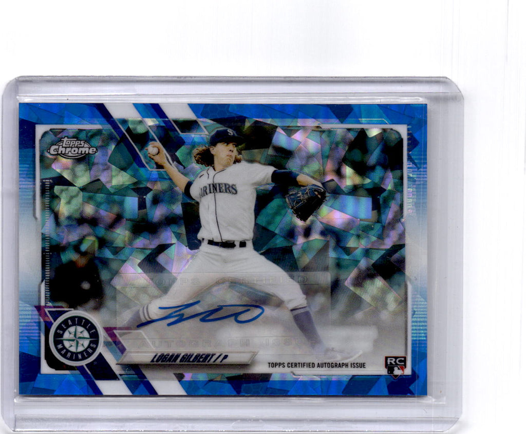 2021 Topps Chrome Update Sapphire Edition #RA-LG Logan Gilbert Rookie Autographs