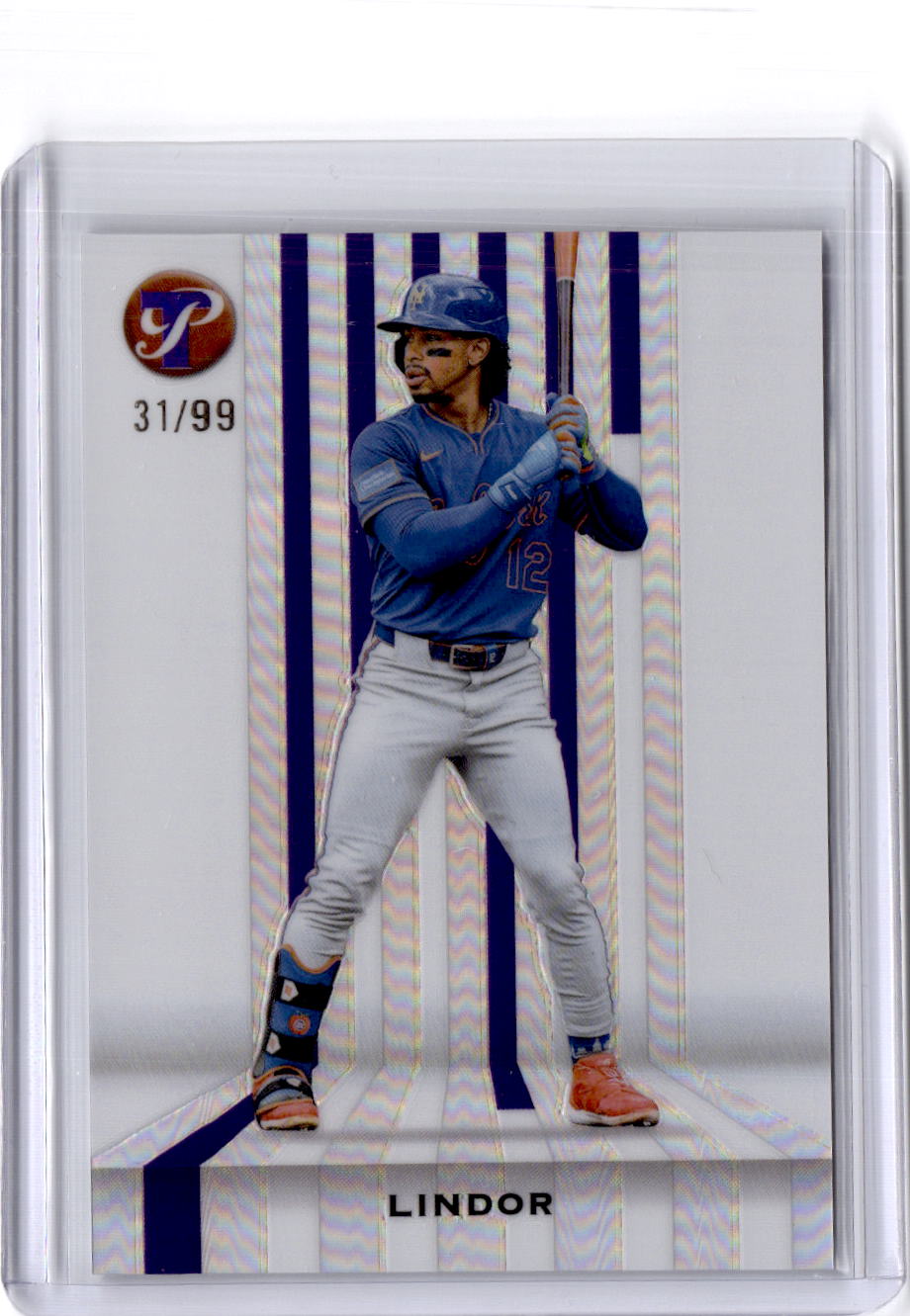 2026 Topps Pristine #S-26 Francisco Lindor Spotless Purple Refractor #/99