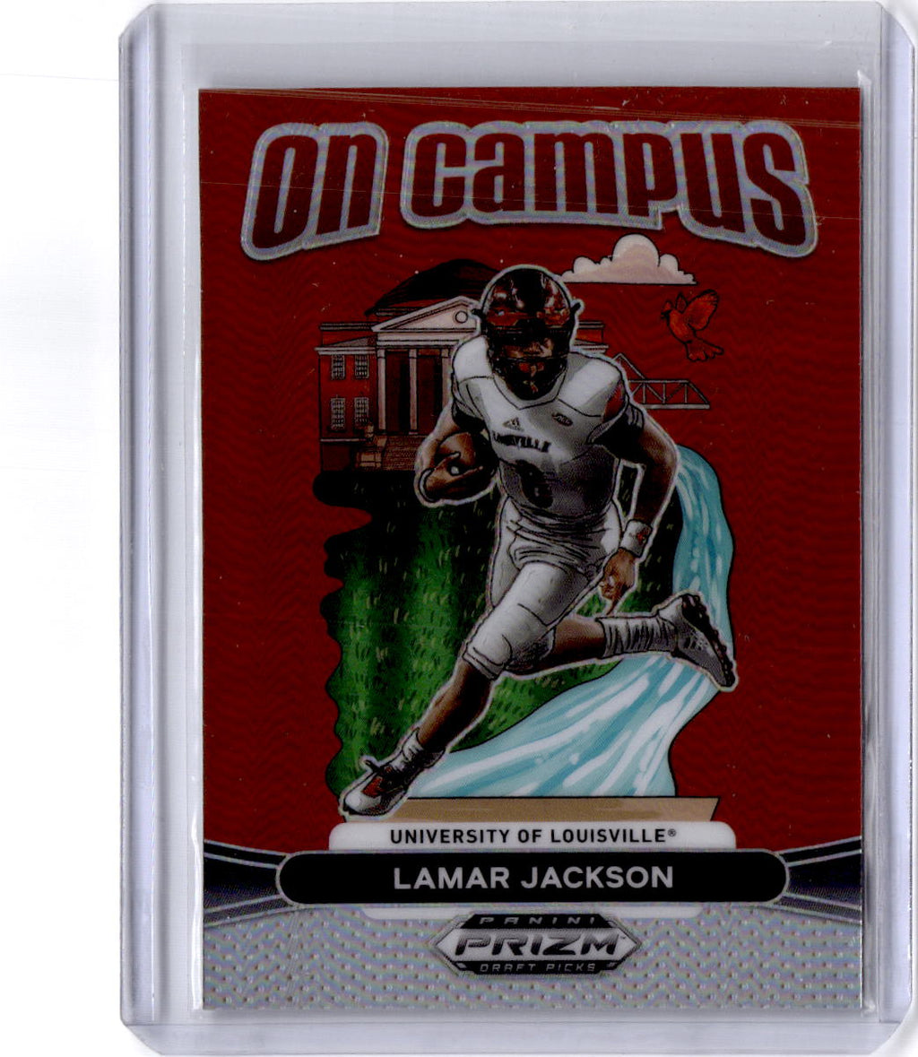 2025 Panini Prizm Draft Picks #OC-LJN Lamar Jackson On Campus
