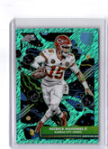 2025 Topps Chrome Cosmic #47 Patrick Mahomes II Aqua Equinox Refractor #/199