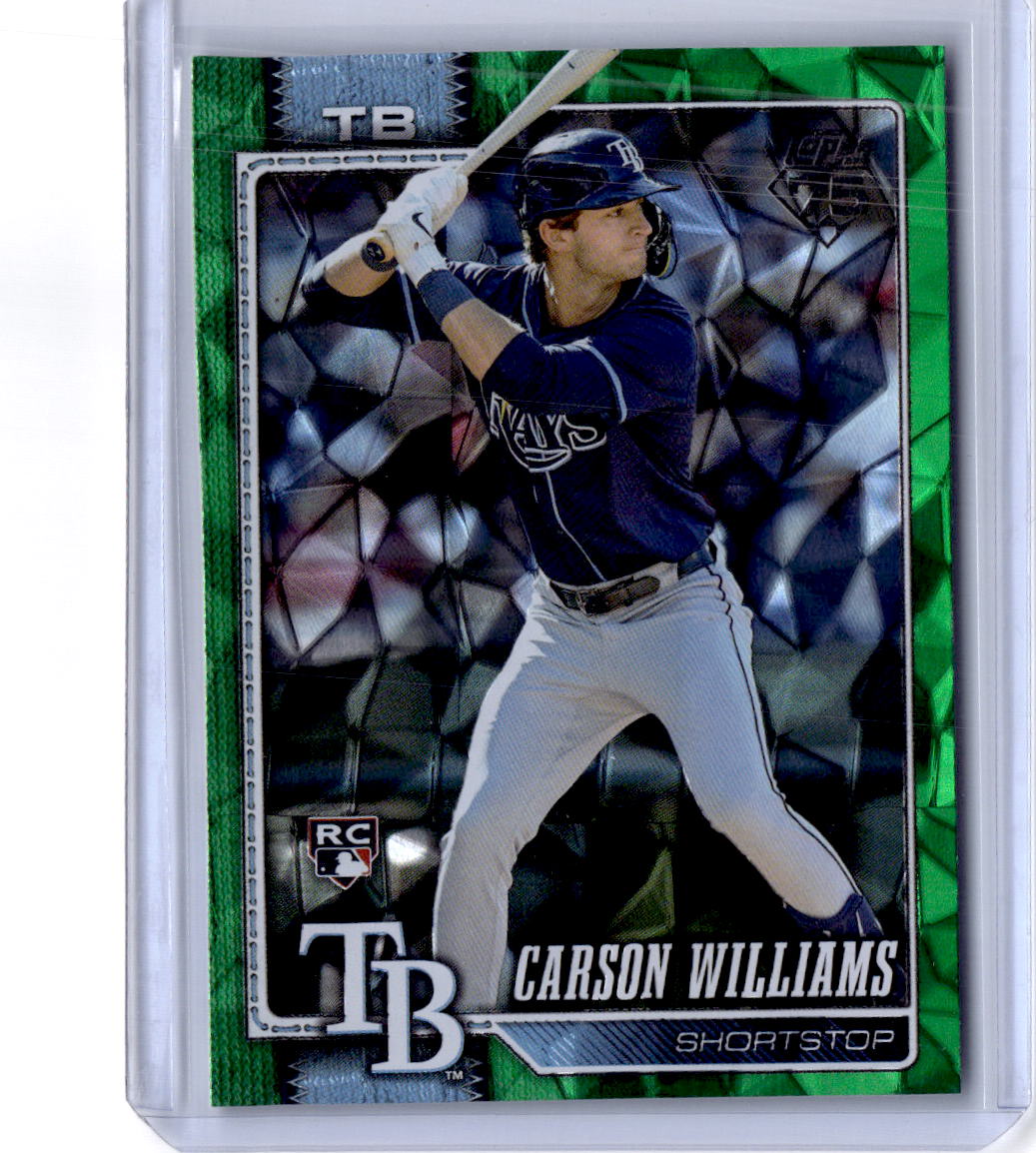 2026 Topps #25 Carson Williams Green Diamante Foil #/99
