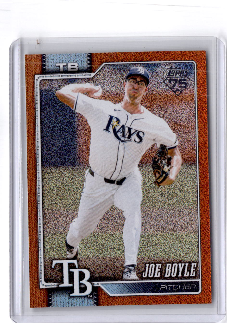 2026 Topps #447 Joe Boyle Orange Sandglitter #/25