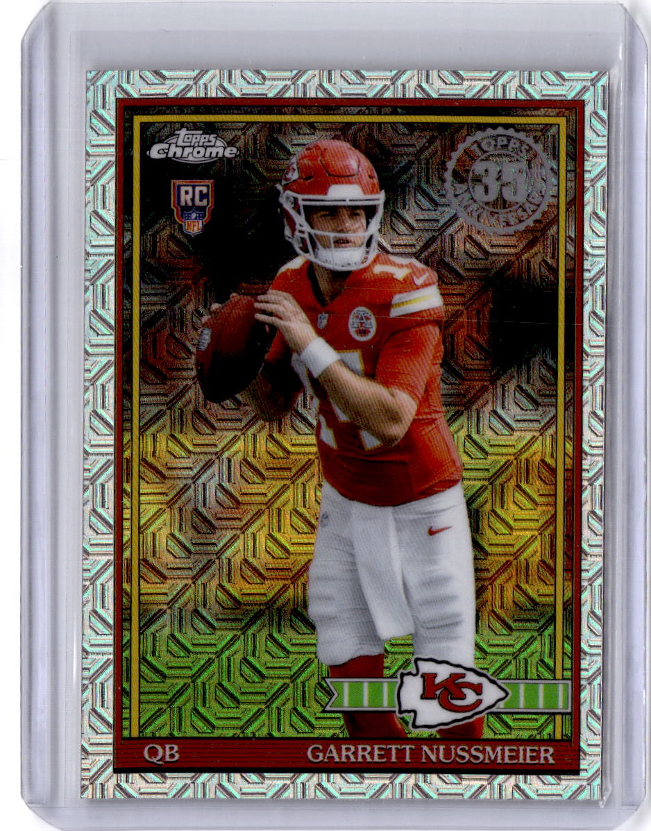2026 Topps Flagship Garrett Nussmeier 1991 Topps Football Rookies Chrome