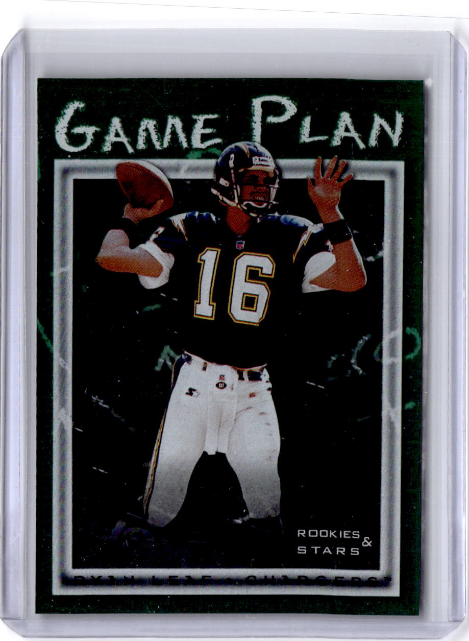 1998 Leaf Rookies & Stars #1 Ryan Leaf Game Plan #/5000