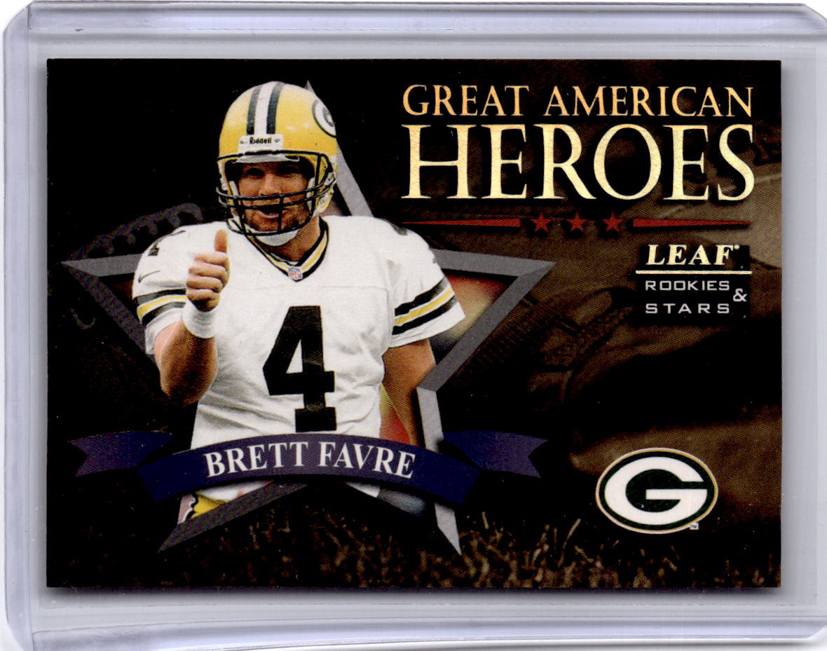 1998 Leaf Rookies & Stars #1 Brett Favre Great American Heroes #/2500