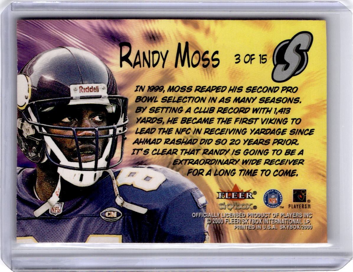 2000 SkyBox #3 S Randy Moss Superlatives