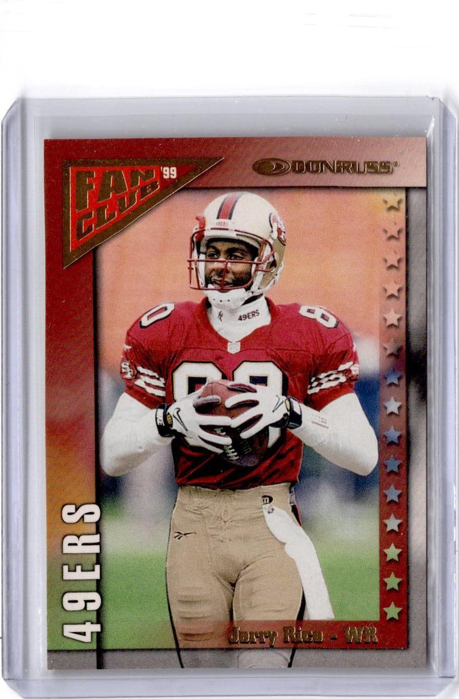 1999 Donruss #FC3 Jerry Rice Fan Club Gold #/5000