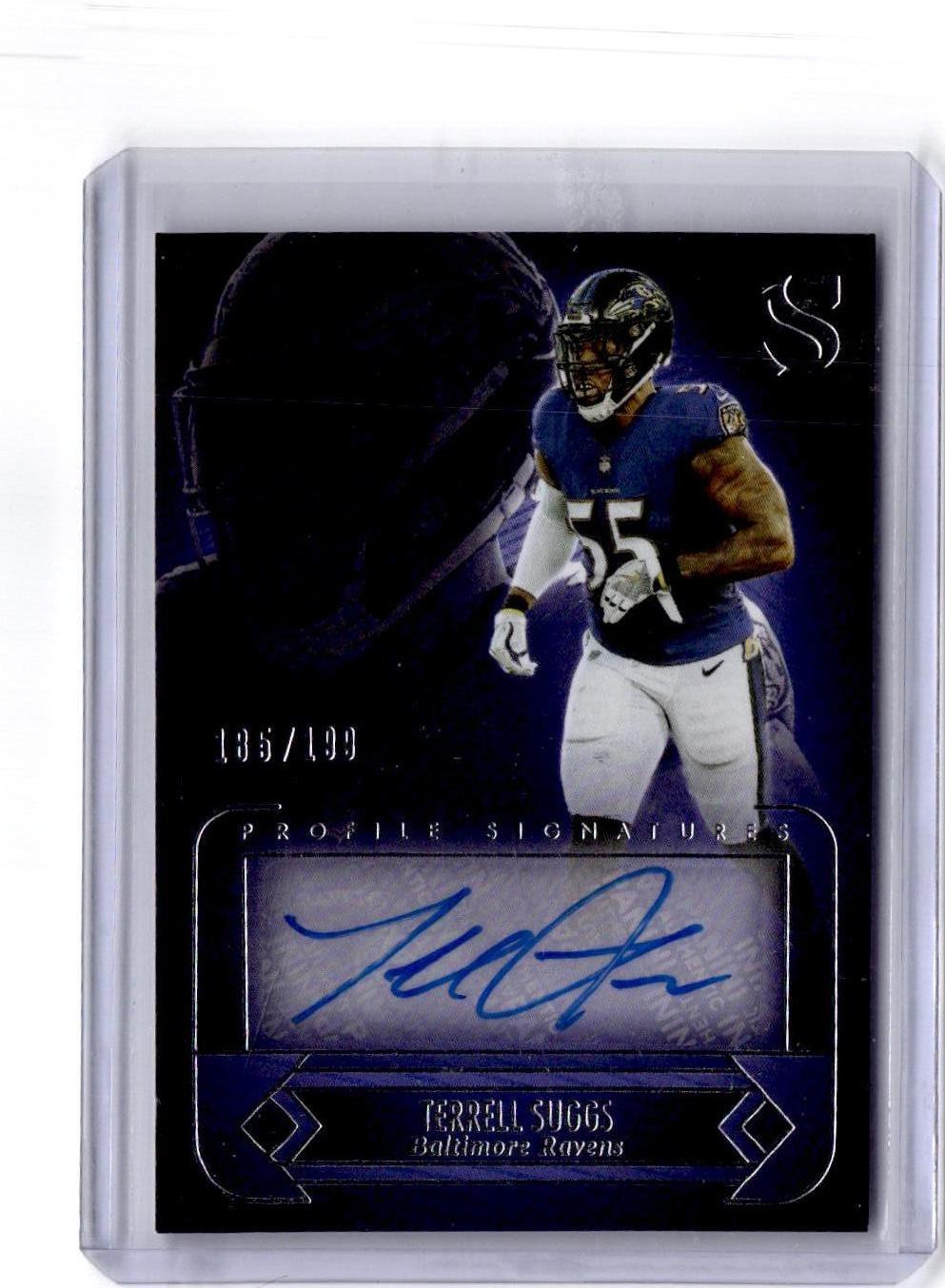 2025 Panini Silhouette #PS-TSS Terrell Suggs Profile Signatures #/199