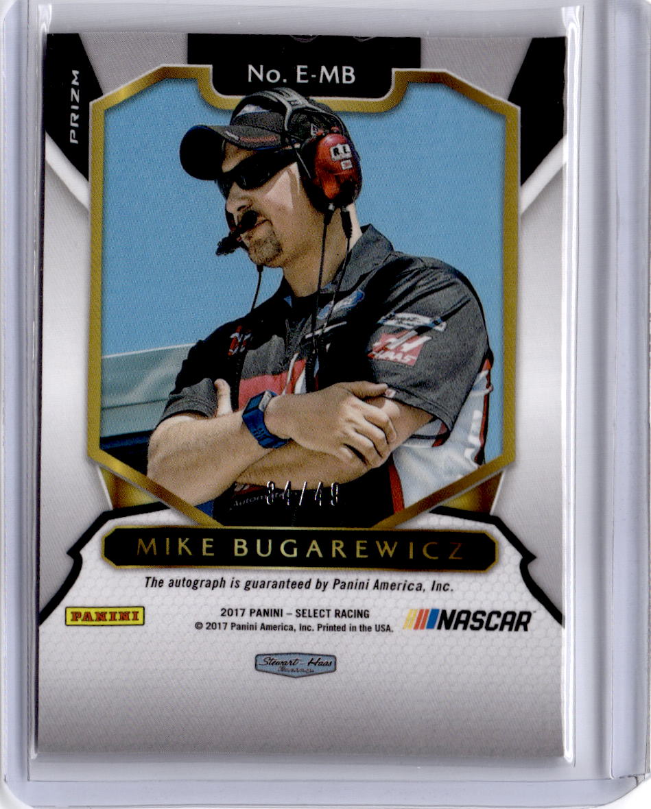 2017 Panini Select #E-MB Mike Bugarewicz Endorsements Red Prizms #/49