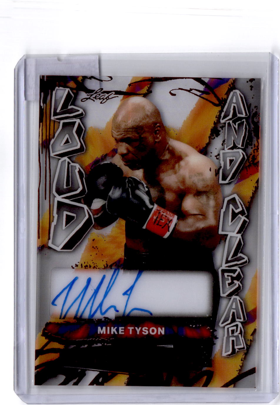 2026 Leaf Metal Sports Heroes - Loud and Clear Prismatic Red #LC-MT1 Mike Tyson #/3