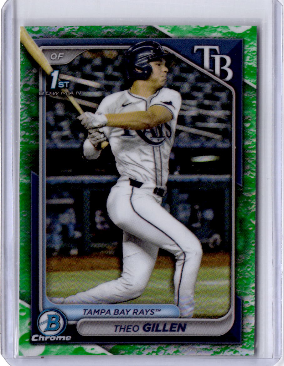 2024 Bowman Draft #BDC-73 Theo Gillen Chrome Lunar Glow Refractor
