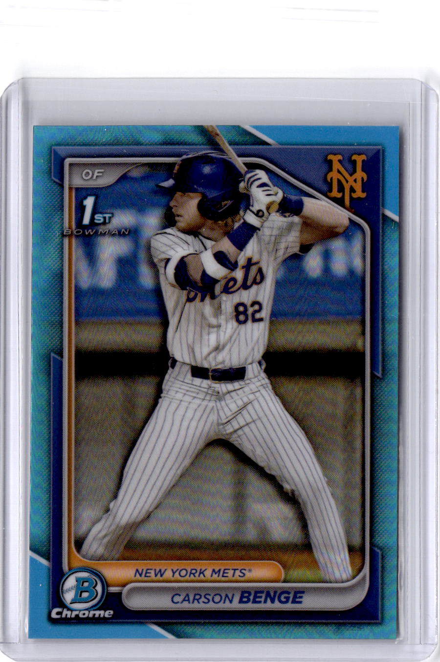 2024 Bowman Draft #BDC-28 Carson Benge Chrome Sky Blue Refractor