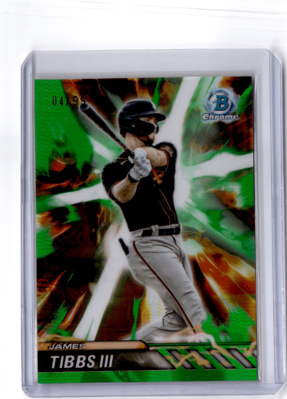 2024 Bowman Draft #PP-6 James Tibbs III Plasma Power Green /99