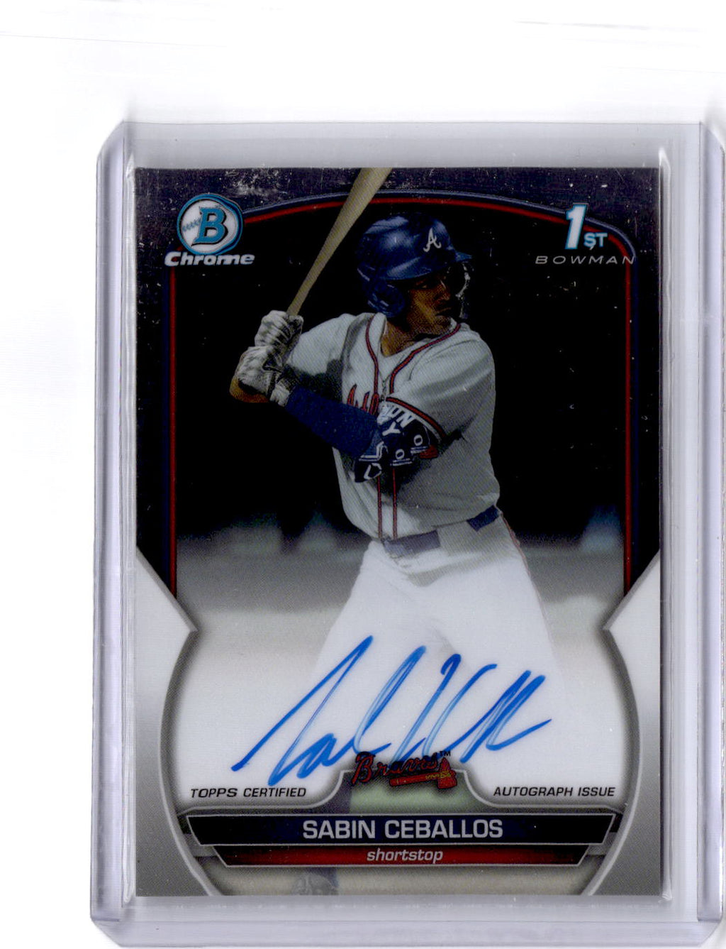 2023 Bowman Draft #CDA-SC Sabin Ceballos Chrome Prospect Autographs