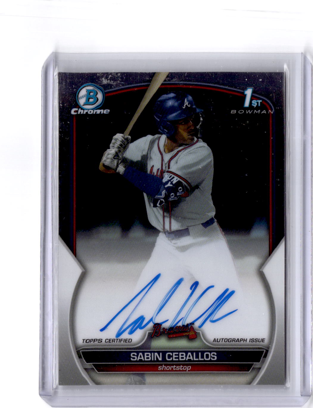 2023 Bowman Draft #CDA-SC Sabin Ceballos Chrome Prospect Autographs