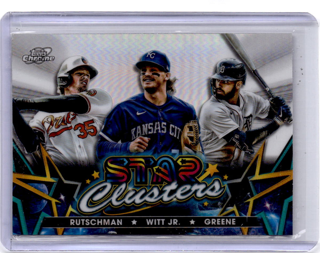 2023 Topps Chrome Cosmic Riley Greene / Bobby Witt Jr. / Rutschman Star Clusters