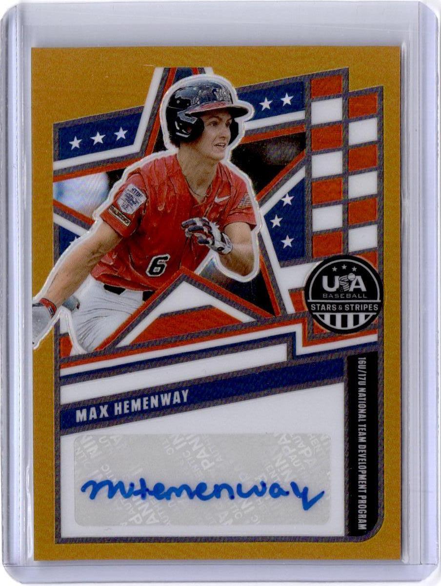 2026 Panini Stars & Stripes Prizm USA Derek Vazquez Signatures Prizms Gold #/10