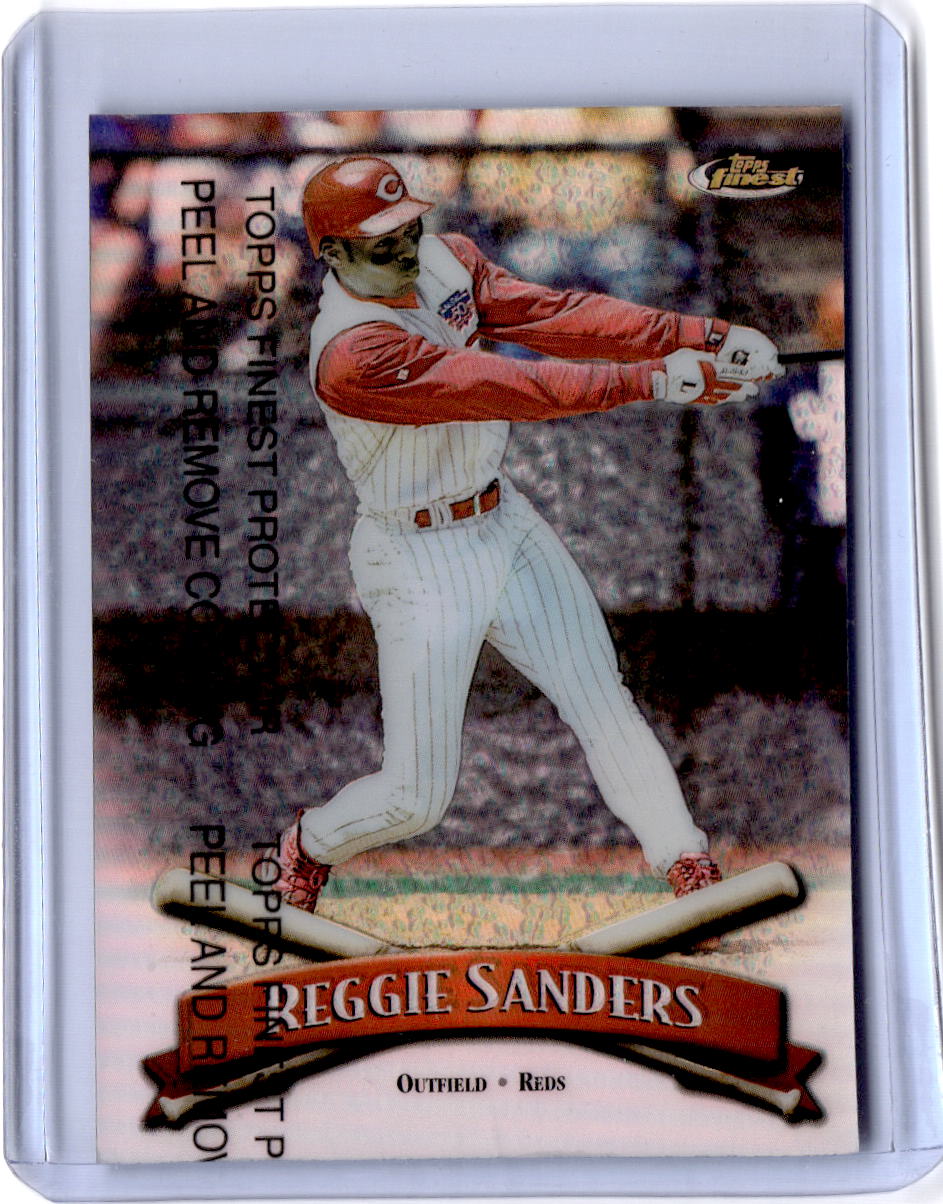1998 Finest #30 Reggie Sanders Refractors with coating