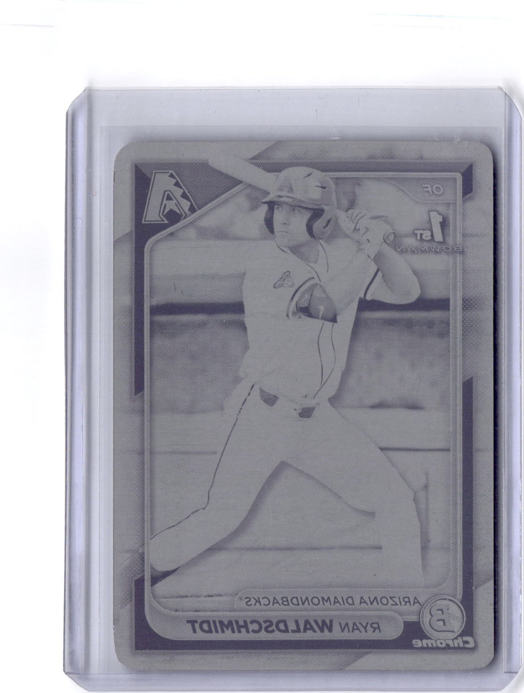 2024 Bowman Draft #BDC-18 Ryan Waldschmidt Chrome Printing Plates Black #/1