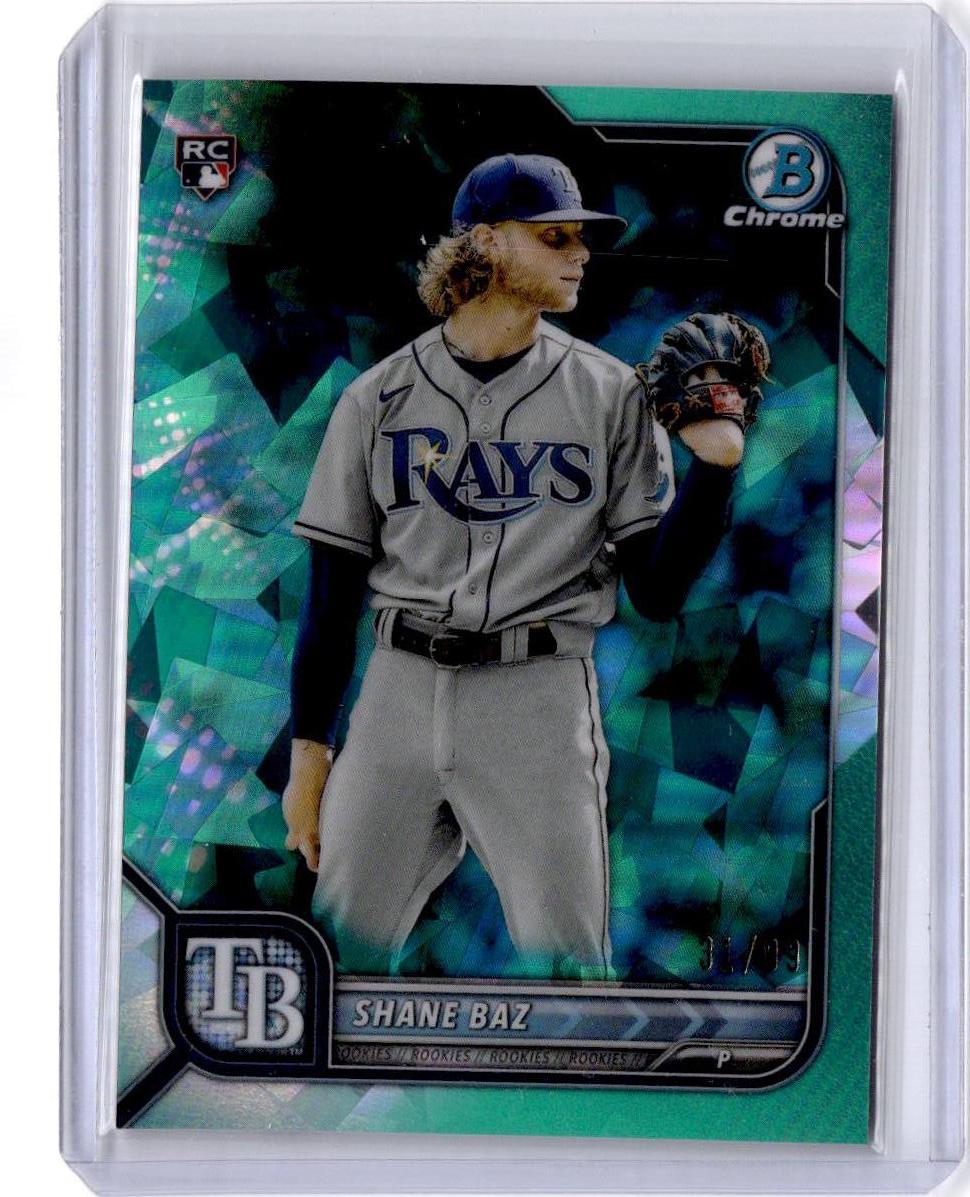 2022 Bowman Chrome Sapphire Edition #66 Shane Baz Aqua #/99