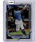 2024 Bowman Chrome #56 Junior Caminero Mojo Refractors