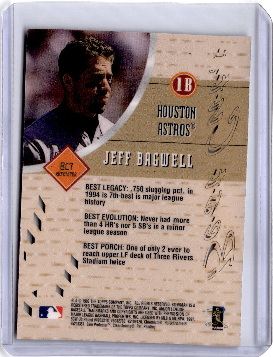 1997 Bowman's Best #BC7 Jeff Bagwell Best Cuts Refractor