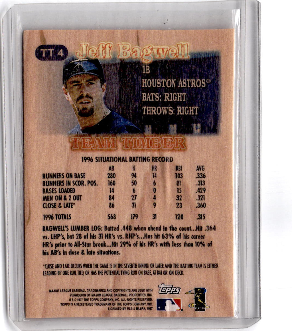 1997 Topps #TT4 Jeff Bagwell Team Timber
