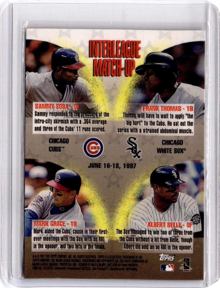 1998 Topps #ILM17 Sammy Sosa Mystery Finest Refractors