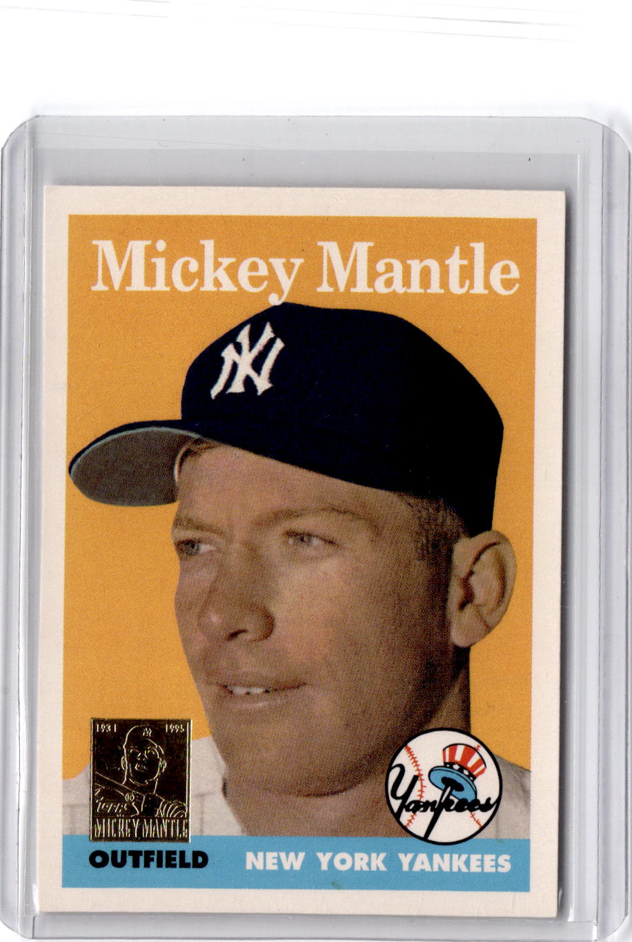 1996 Topps #8 Mickey Mantle Mickey Mantle Commemorative Reprints