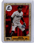 2022 Topps Archives #222 Jazz Chisholm Jr. Red Hot Foil #/50