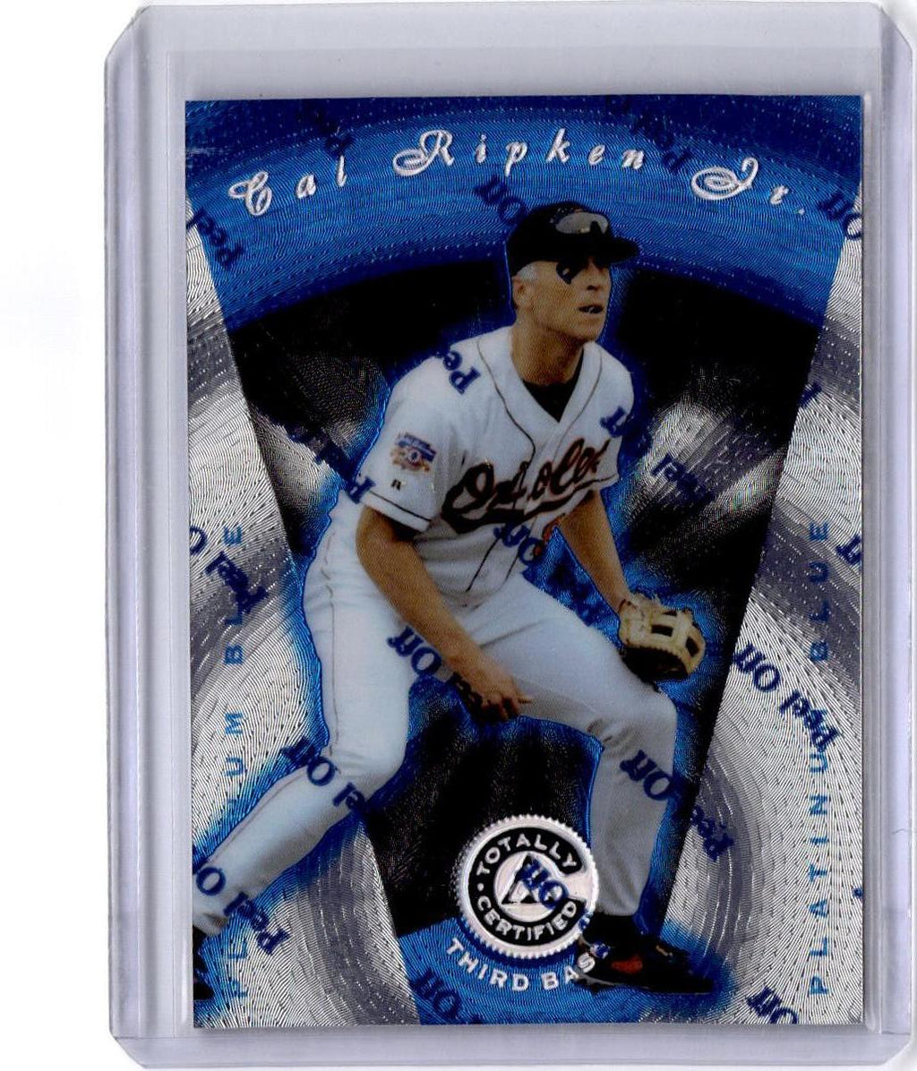 1997 Pinnacle Totally Certified #28 Cal Ripken Jr. Platinum Blue #/1999