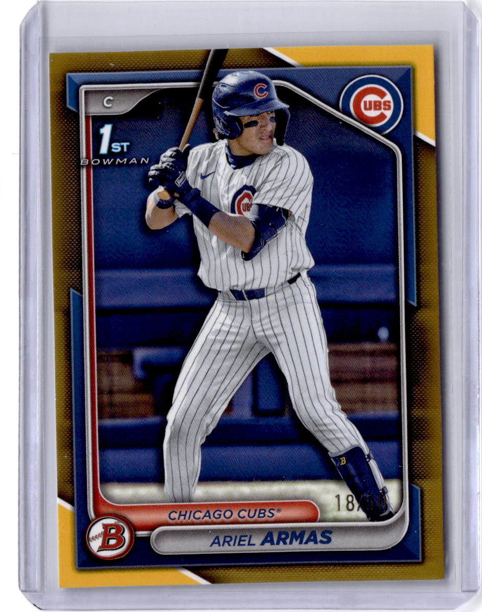 2024 Bowman Draft #BD-109 Ariel Armas Gold #/50