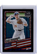 2026 Panini Stars & Stripes Prizm USA Baseball #55 Alex Hernandez Black Velocity