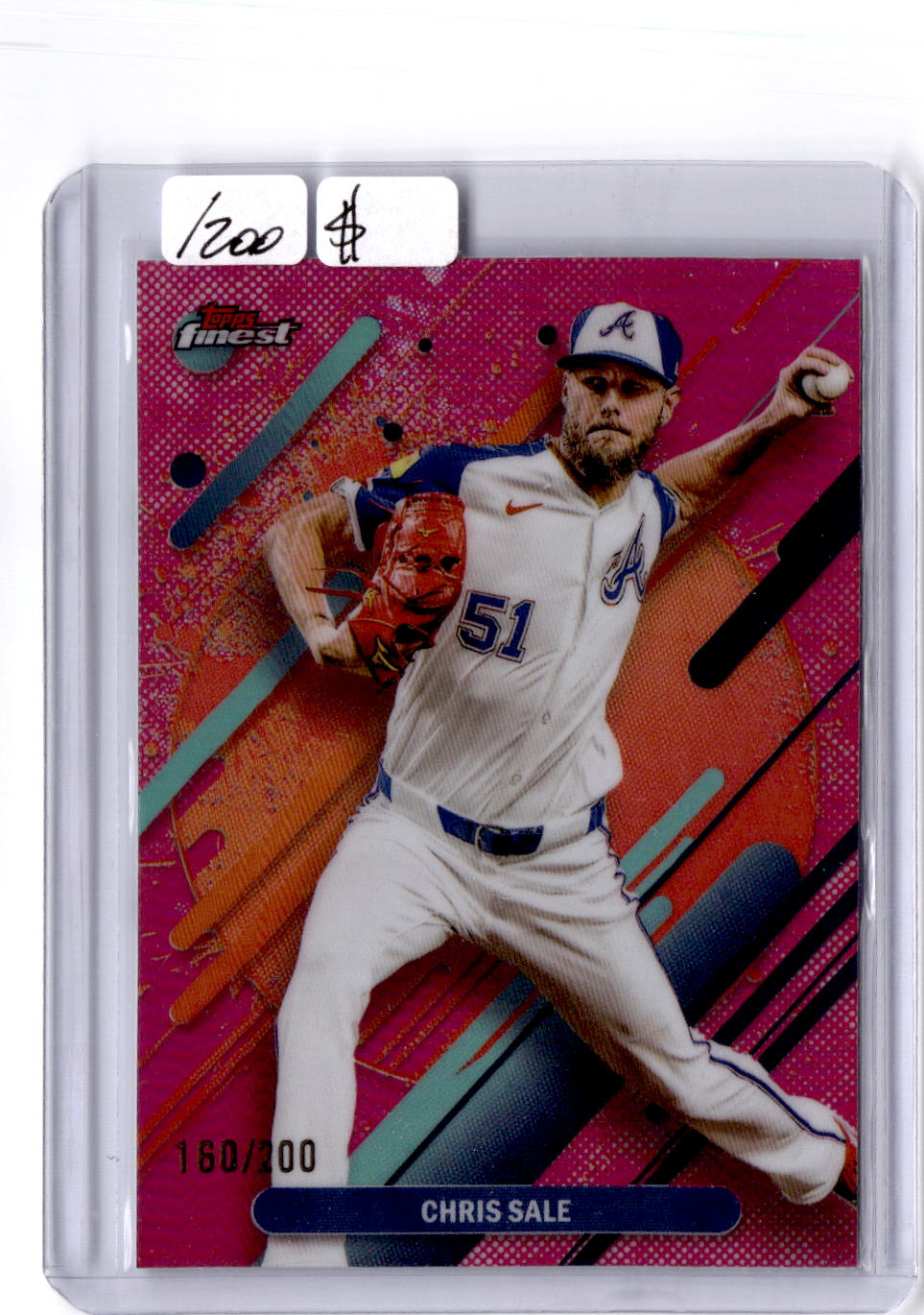 2025 Finest #267 Chris Sale Magenta Refractors #/200