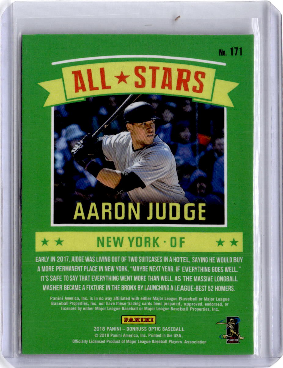 2018 Donruss Optic #171 Aaron Judge