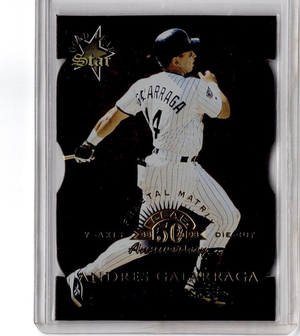 1998 Leaf #169 Andres Galarraga Fractal Diamond Axis #/50
