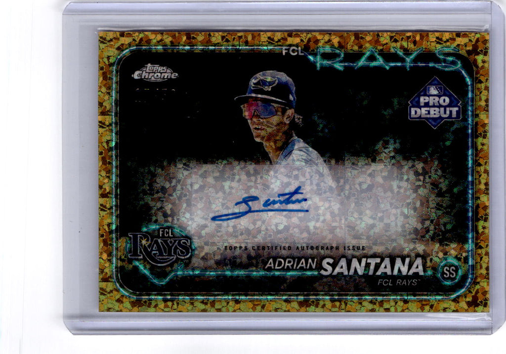 2024 Topps Pro Debut Adrian Santana Chrome Gold Mini Diamond Refractor #/50