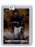 2023 Bowman Sterling #BSP-98 Bryan Acuña Gold Refractors #/50