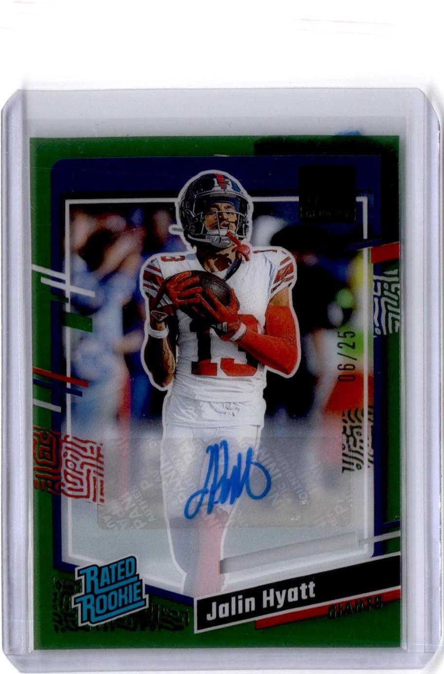 2023 Clearly Donruss #65 Jalin Hyatt Green #/25