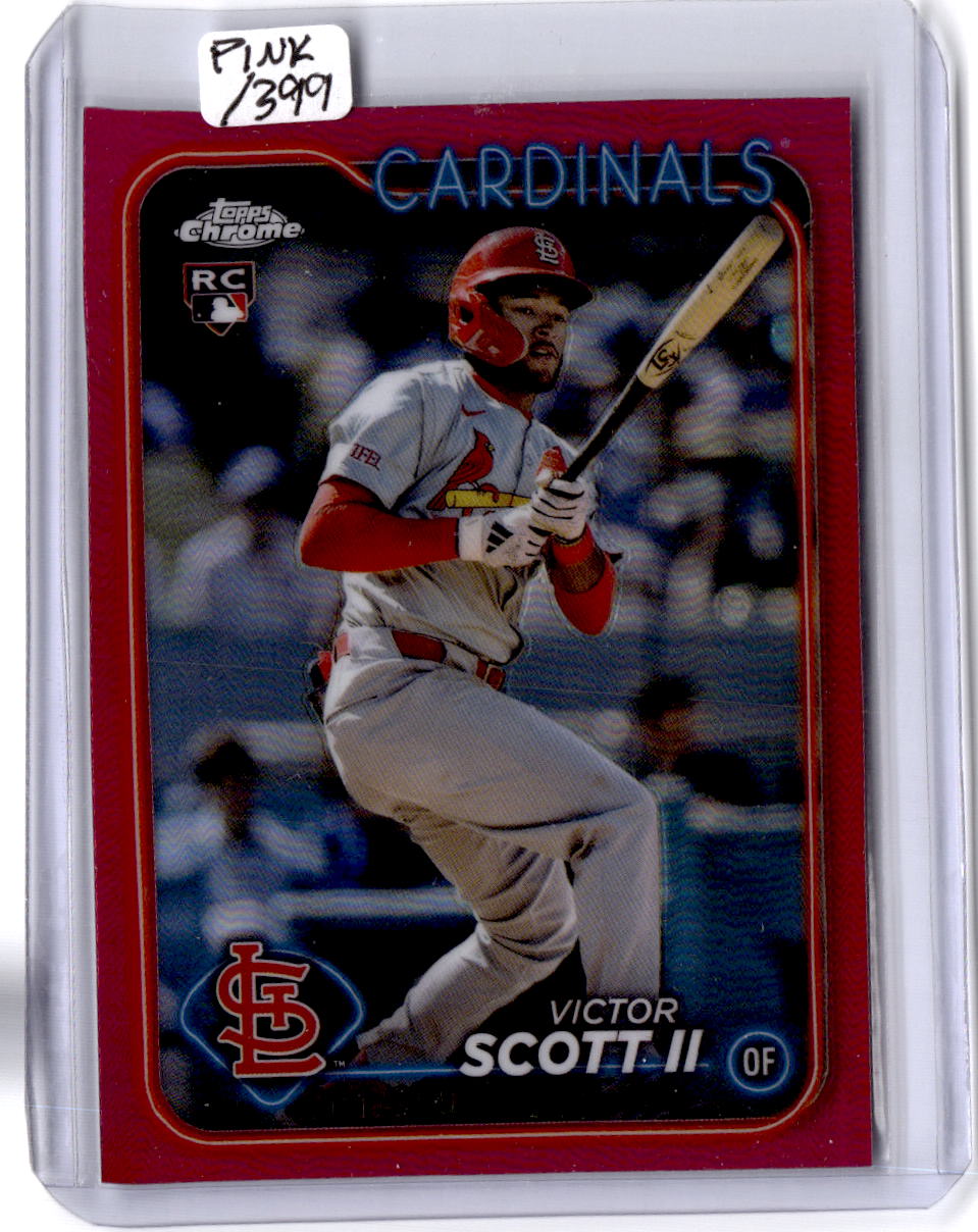 2024 Topps Chrome Update #USC48 Victor Scott II Magenta Refractors #/399