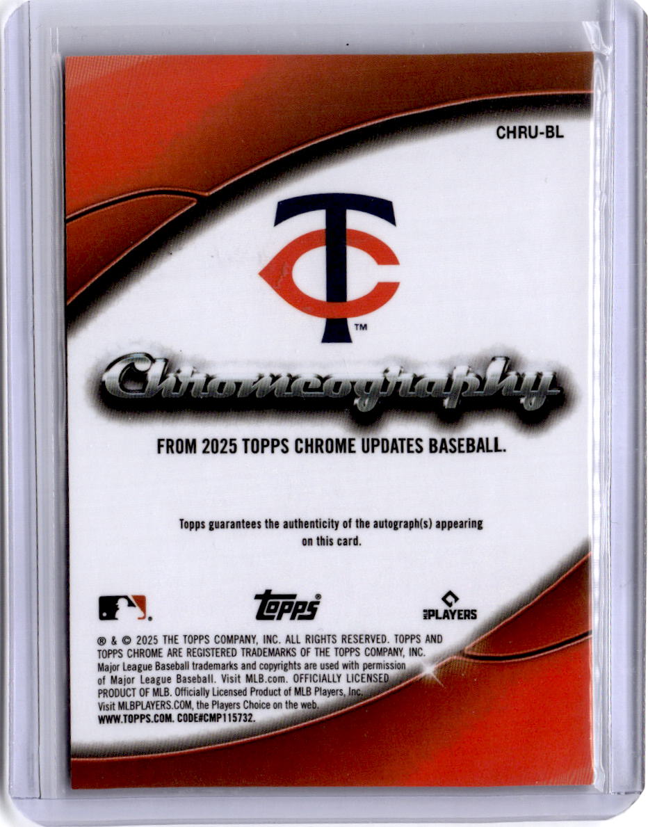 2025 Topps Chrome Update Brooks Lee Chromeography Orange Refractors #/25