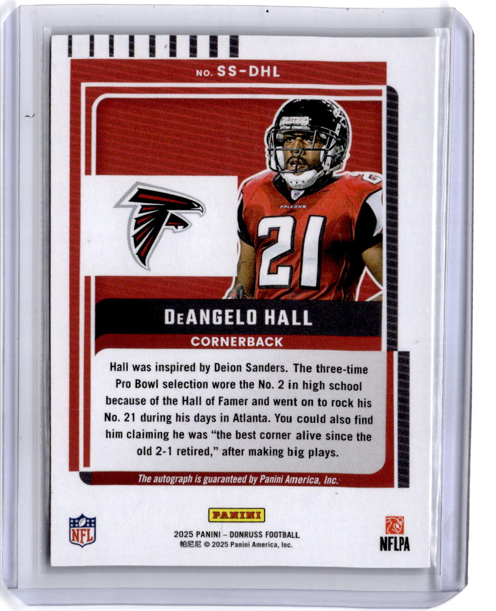 2025 Donruss #SS-DHL DeAngelo Hall Signature Series Green #/25
