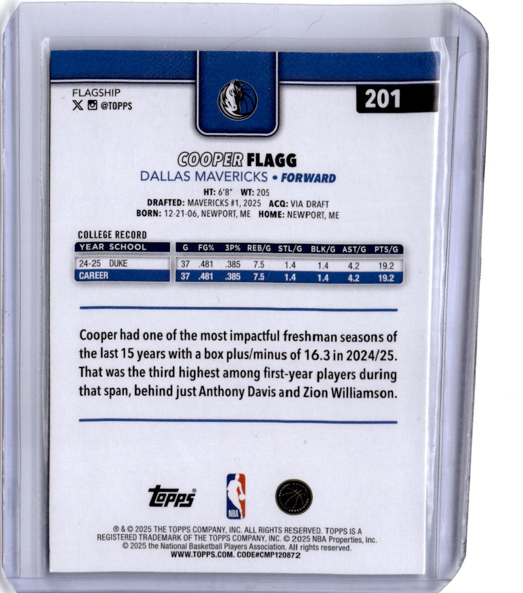 2025-26 Topps #201 Cooper Flagg