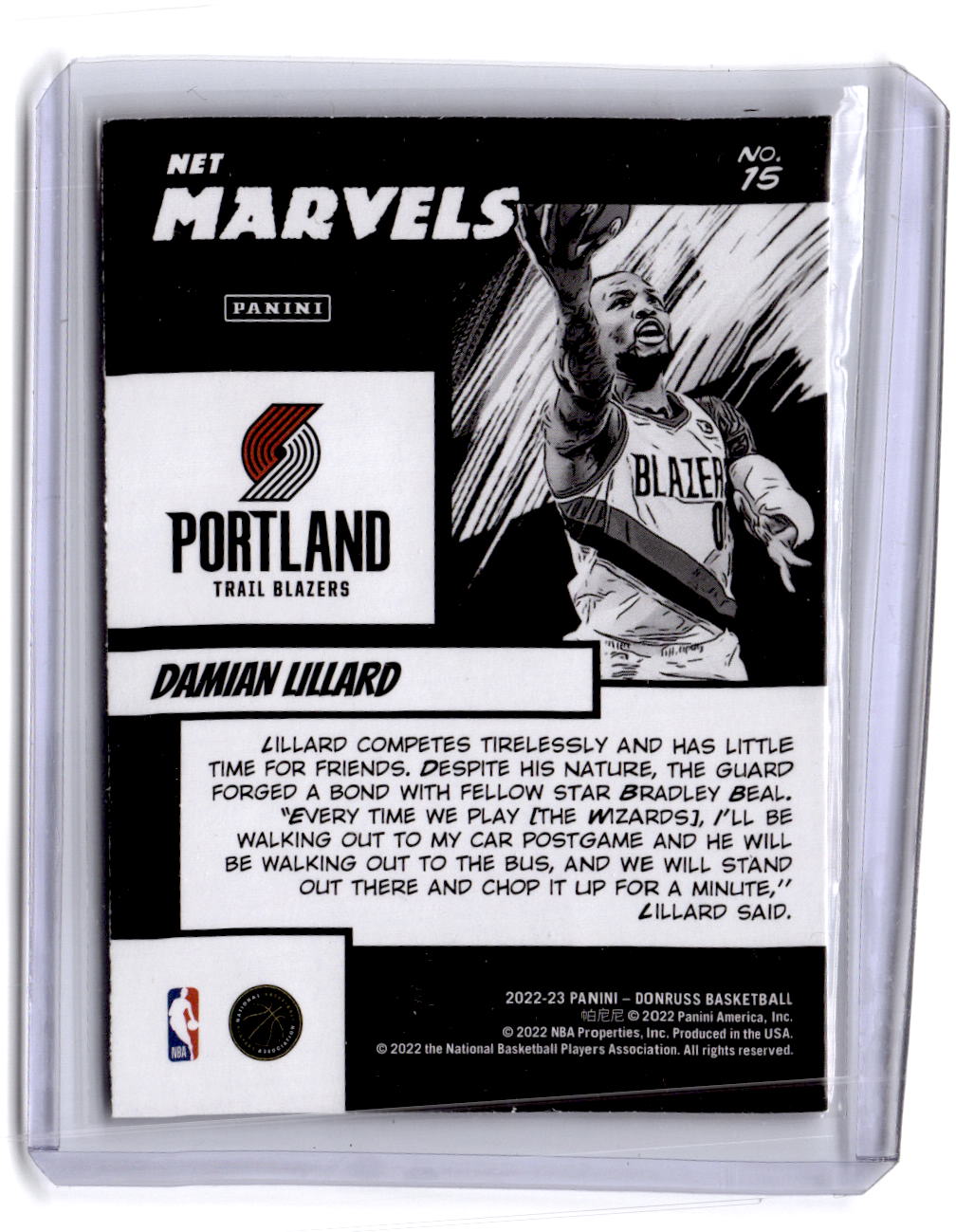 2022-23 Donruss #15 Damian Lillard Net Marvels