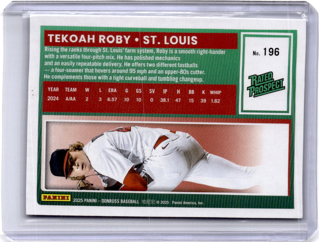 2025 Donruss #196 Tekoah Roby Rockets