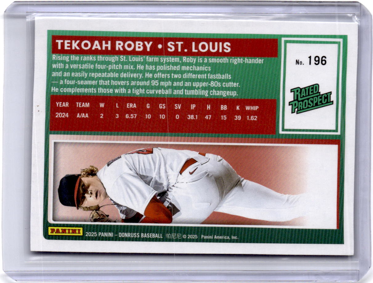 2025 Donruss #196 Tekoah Roby Rockets